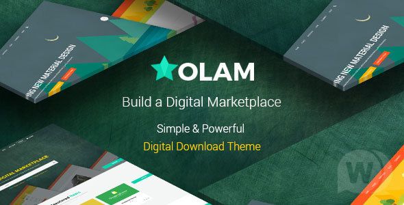 Olam 资源下载数字下载高级商城中文WordPress主题模板